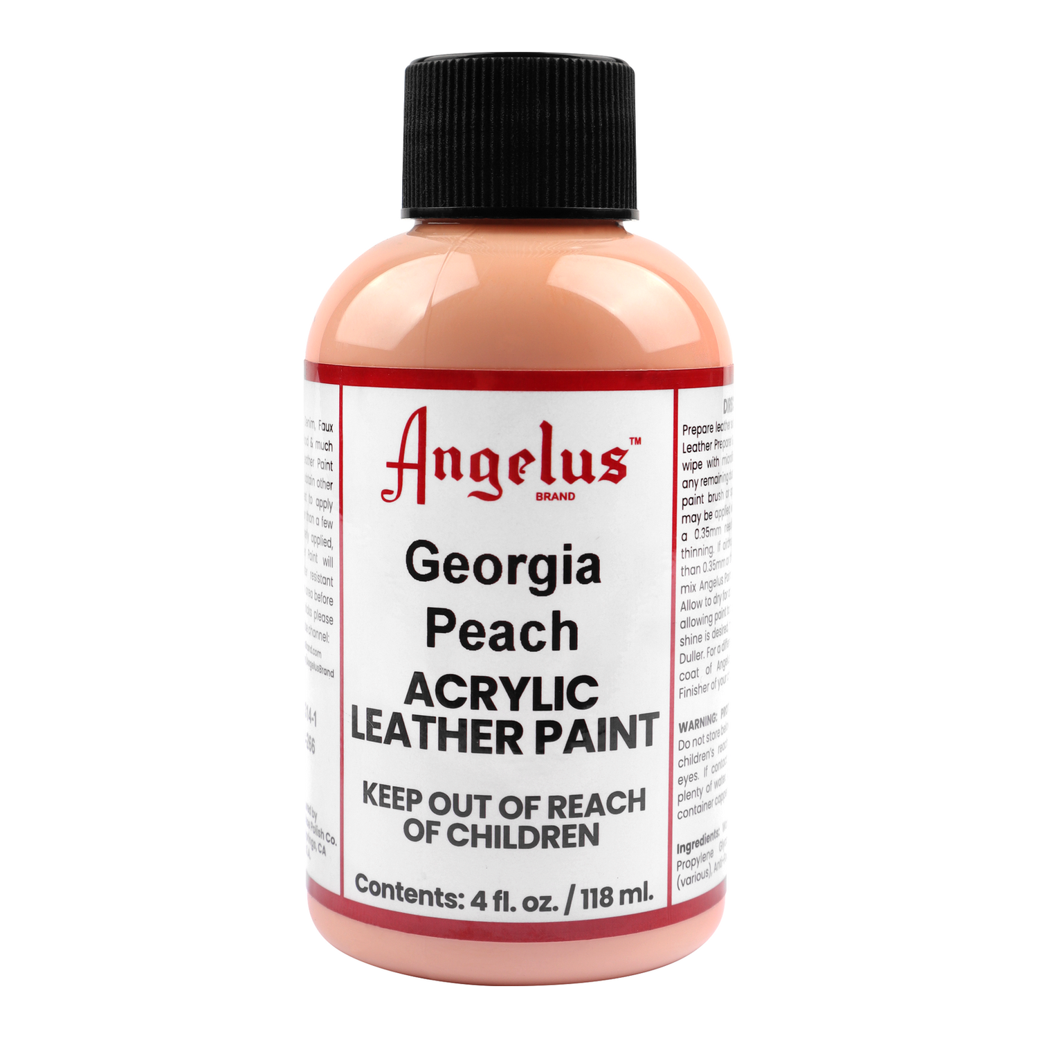 Foto 2 pulgar | Pintura Para Cuero Georgia Peach 118ml Angelus