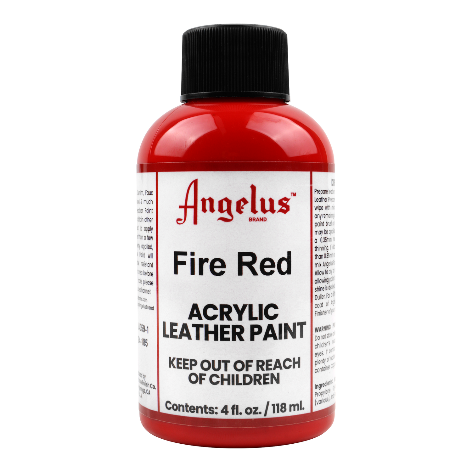 Foto 2 pulgar | Pintura Para Cuero Fire Red 118ml Angelus