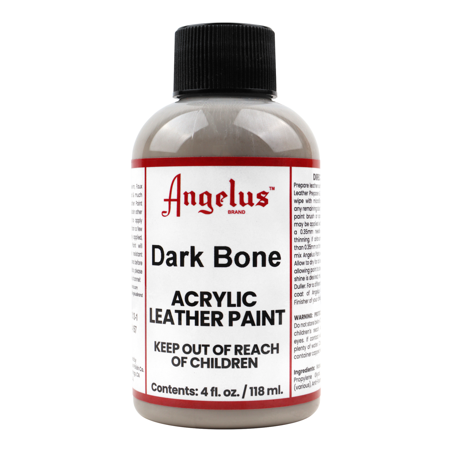 Foto 2 pulgar | Pintura Para Cuero Dark Bone 118ml Angelus