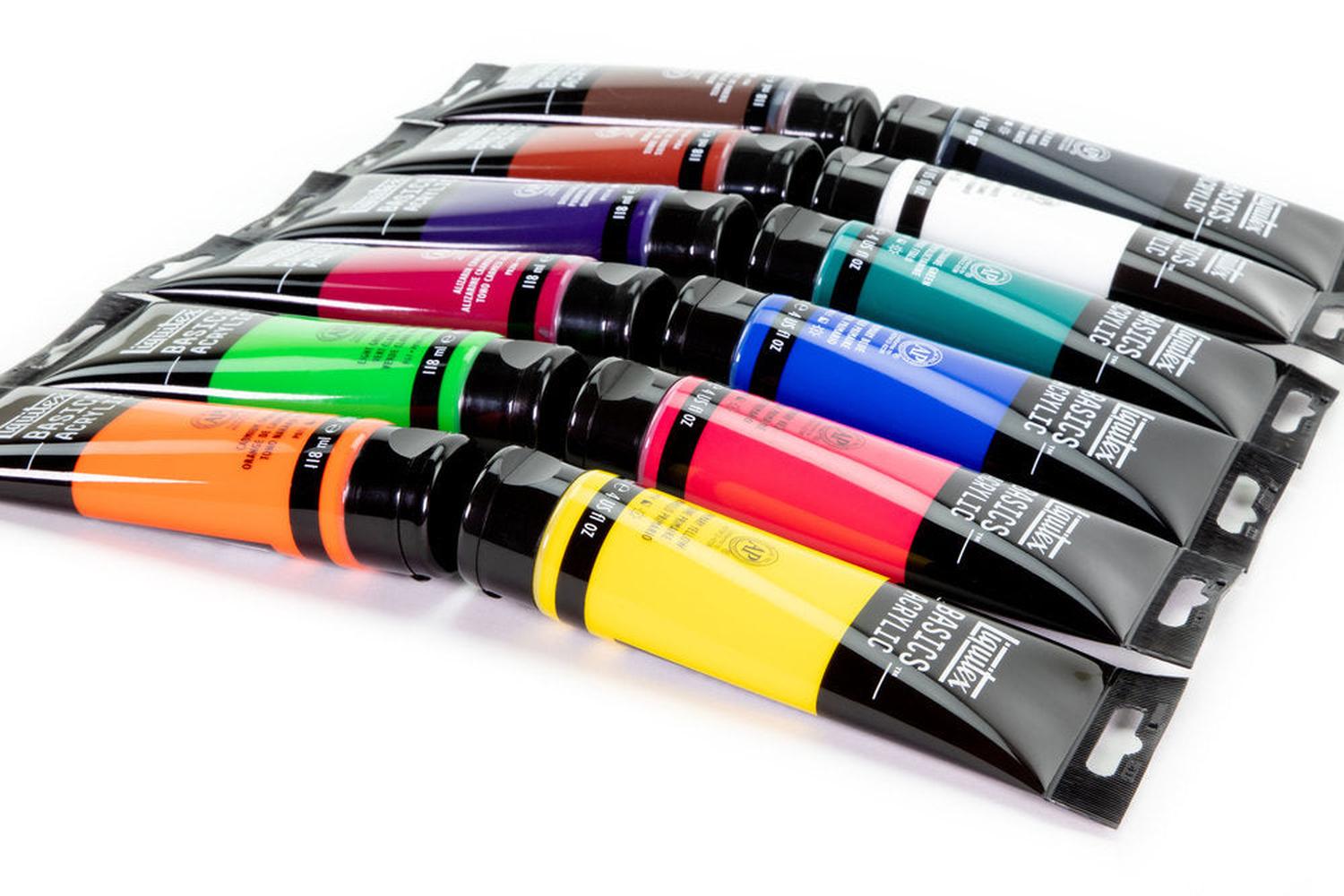 Foto 1 | Set De Pintura Acrilica Basics #3699376 12 Piezas Liquitex