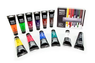 Foto 2 | Set De Pintura Acrilica Basics #3699376 12 Piezas Liquitex