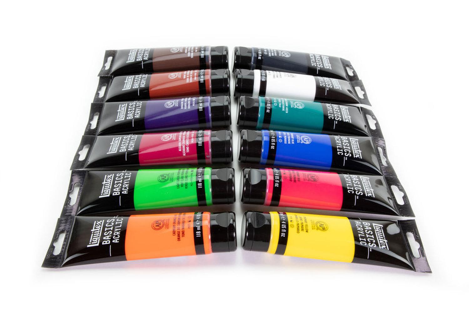 Foto 4 | Set De Pintura Acrilica Basics #3699376 12 Piezas Liquitex