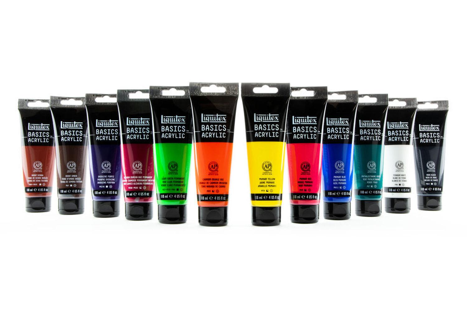 Foto 5 | Set De Pintura Acrilica Basics #3699376 12 Piezas Liquitex