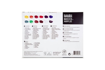 Foto 7 | Set De Pintura Acrilica Basics #3699376 12 Piezas Liquitex