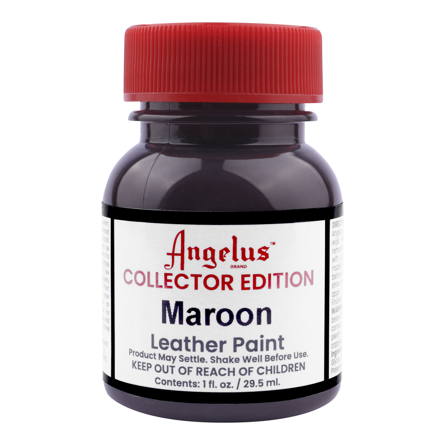 Foto 2 pulgar | Pintura Para Cuero Edición Coleccionista 29.5ml Maroon Angelus