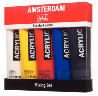 Foto 2 | Set Con 5 Acrílicos Amsterdam 120ml Royal Talens