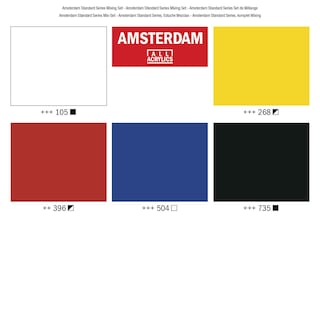 Foto 3 | Set Con 5 Acrílicos Amsterdam 120ml Royal Talens