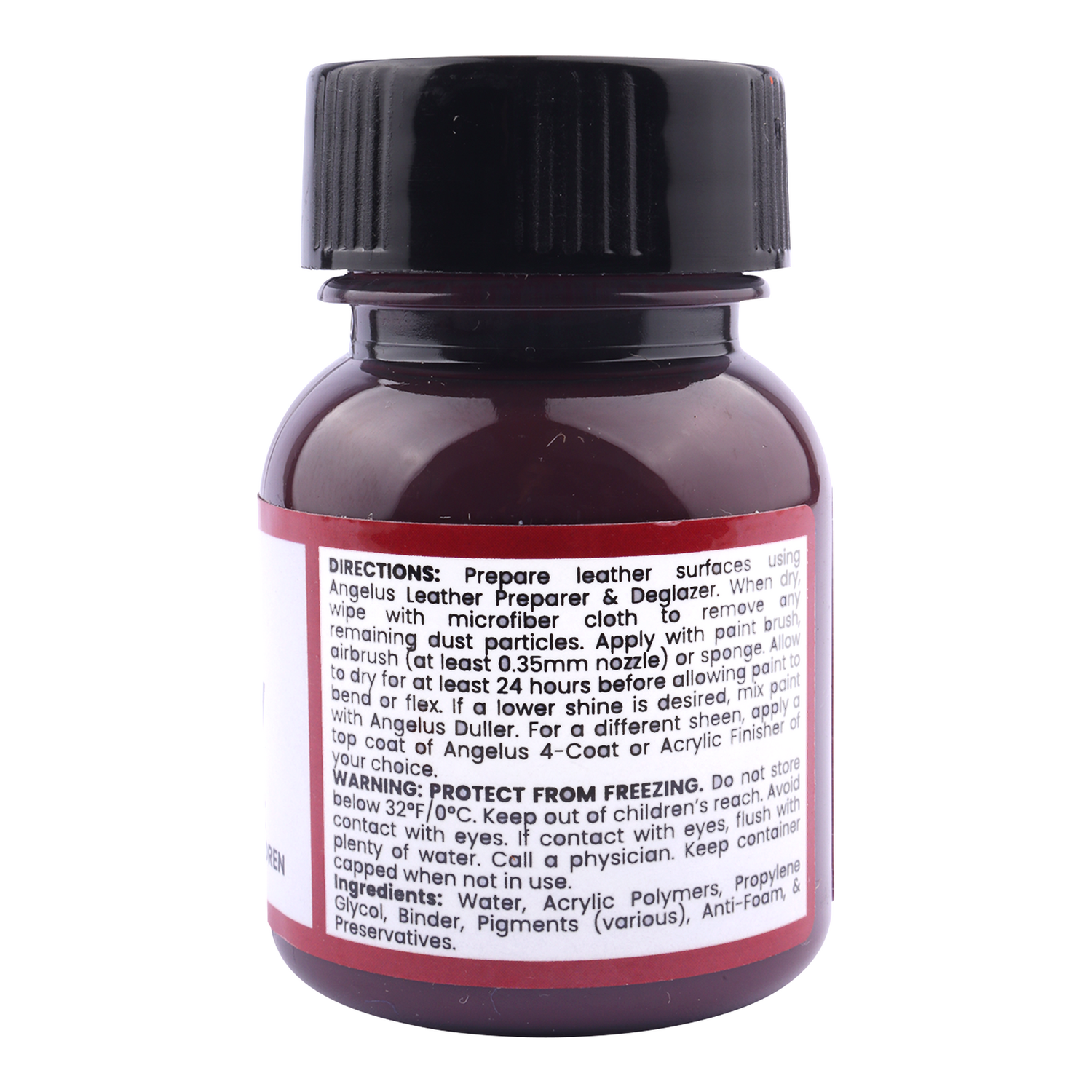 Foto 3 pulgar | Pintura Para Cuero Burgundy 29.5ml Angelus