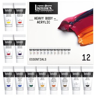 Foto 2 | Set Basico Pintura Acrilica 22ml Heavy Body 12pzs Liquitex