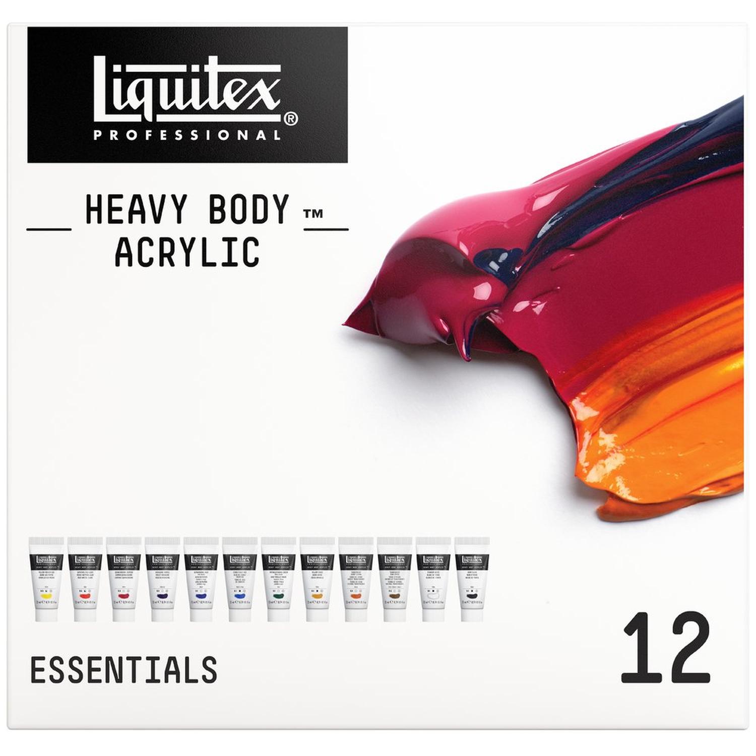 Foto 5 pulgar | Set Basico Pintura Acrilica 22ml Heavy Body 12pzs Liquitex