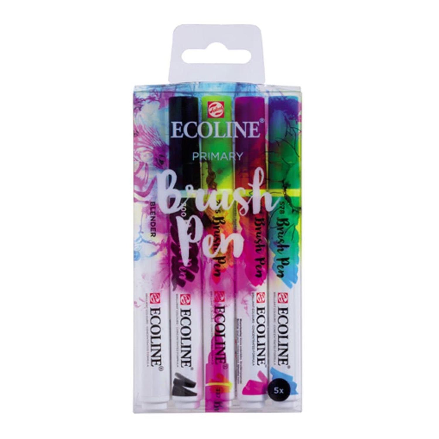 Foto 2 pulgar | Estuche Brush Pen Con 5 Colores Primarios N°9900 Royal Talens
