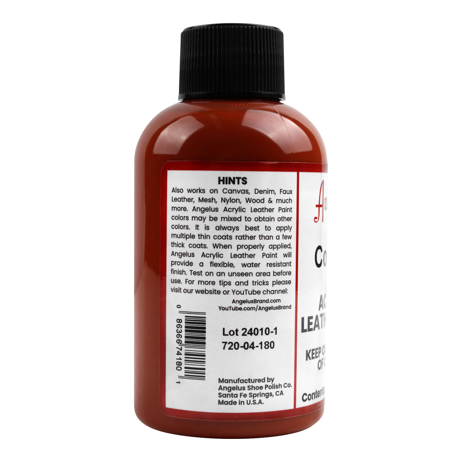 Foto 4 pulgar | Pintura Para Cuero Cognac 118ml Angelus