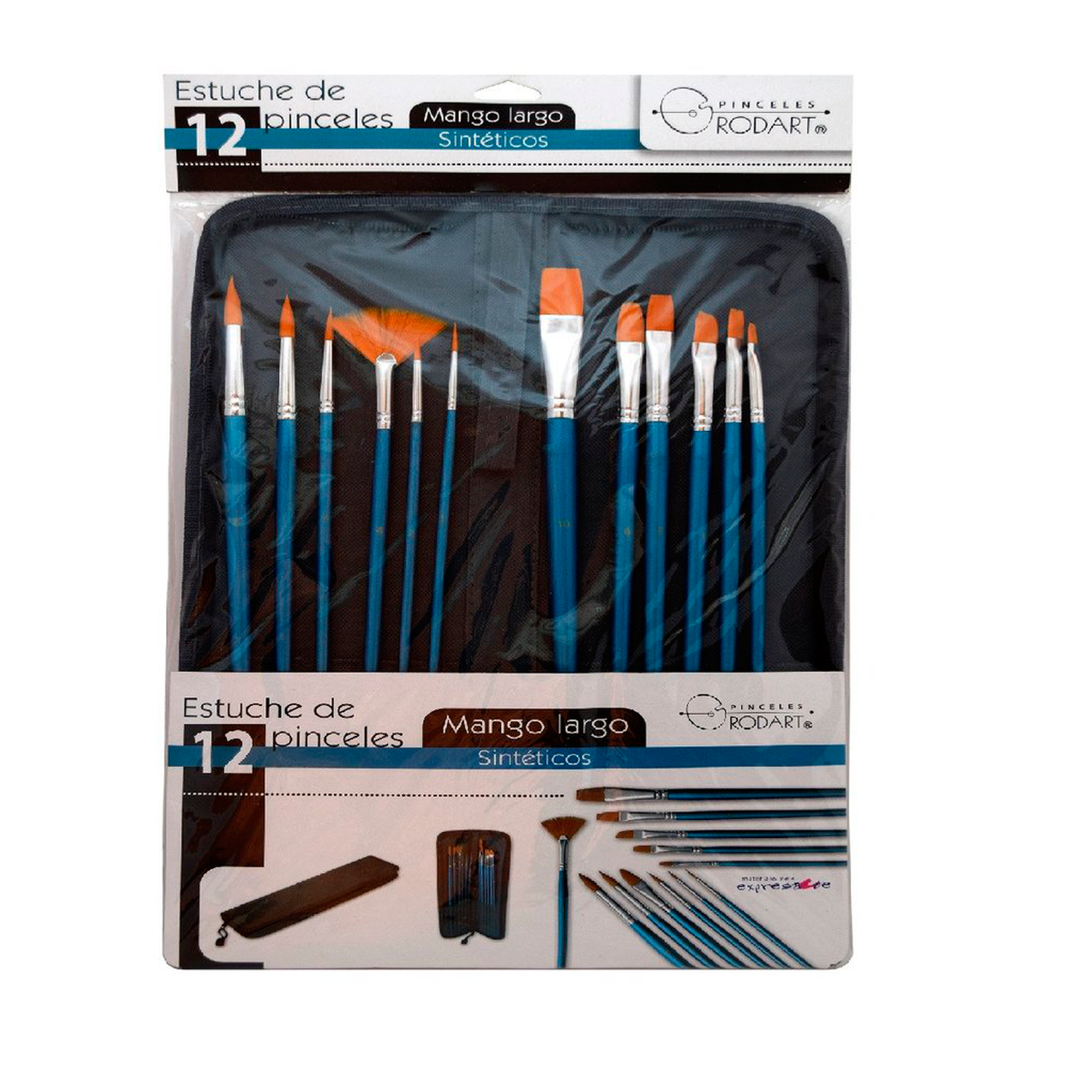 Estuche De 12 Pinceles Surtidos Rodart