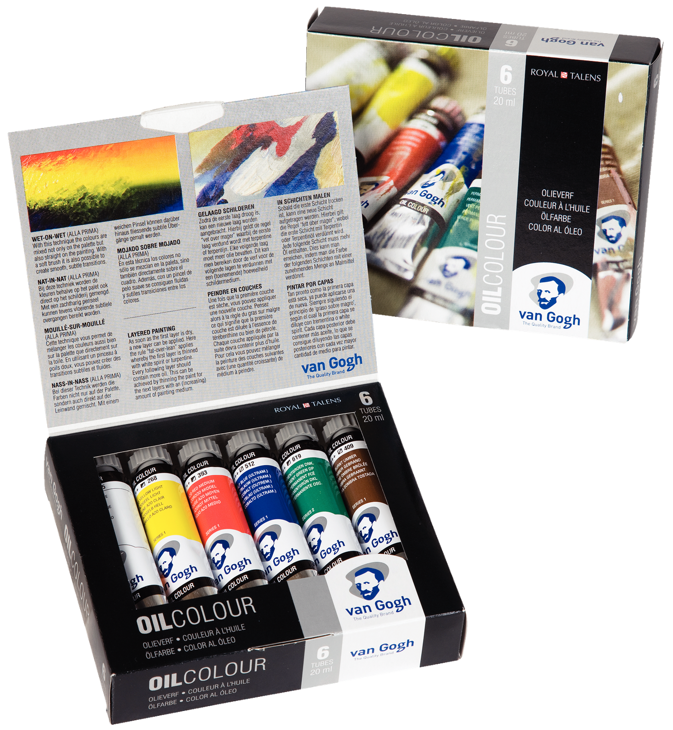 Foto 1 | Set Iniciación Óleo Con 6 Colores 20 Ml Royal Talens