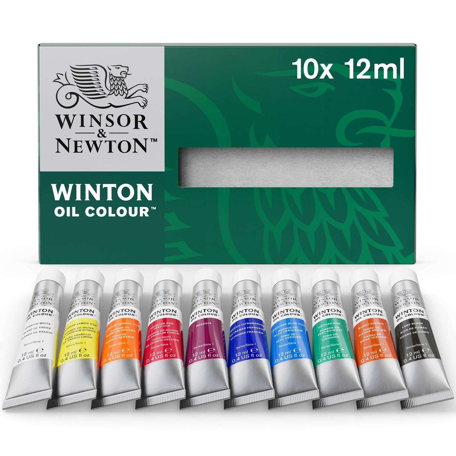 Set Con 10 Pinturas Al Óleo Winton 12ml Winsor & Newton