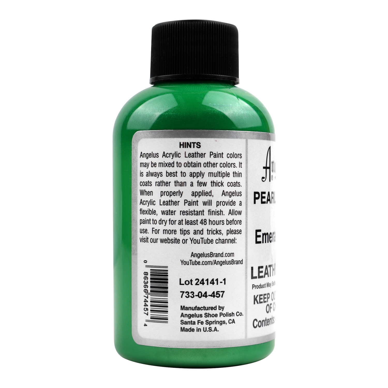 Foto 4 pulgar | Pintura Para Cuero Pearlescent Emerald Green 118ml Angelus