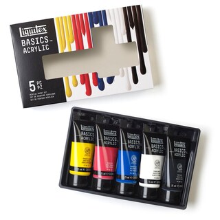 Foto 1 | Set Row Con 5 Pinturas Acrilicas 75ml Basics Liquitex