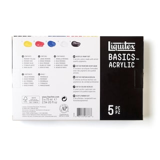 Foto 2 | Set Row Con 5 Pinturas Acrilicas 75ml Basics Liquitex