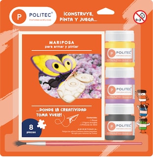 Foto 1 | Blister Con Kit Armable Mariposa Politec