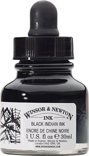 Foto 1 | Tinta Para Dibujo Negra 30ml Winsor & Newton