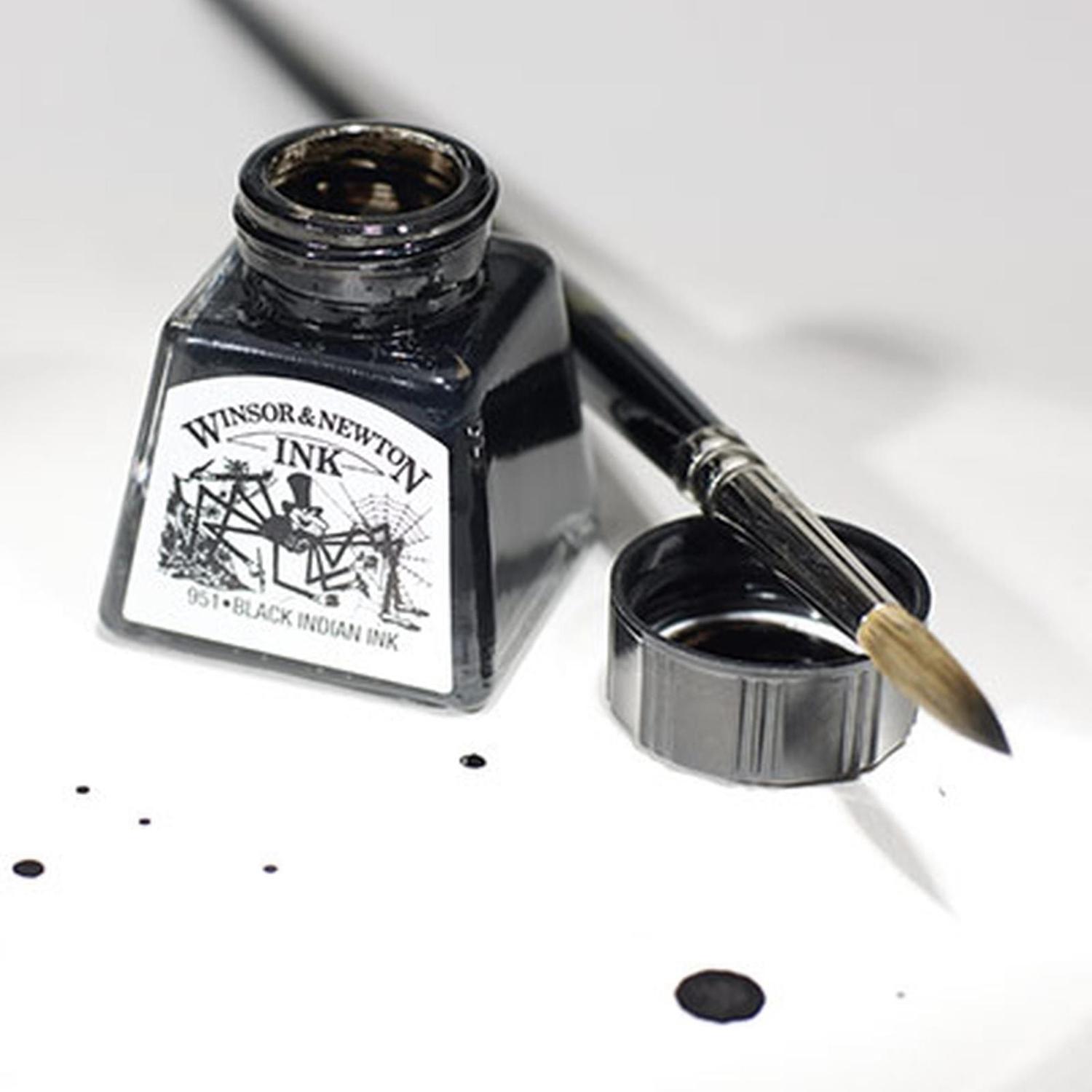 Foto 3 pulgar | Tinta Para Dibujo Negra 30ml Winsor & Newton