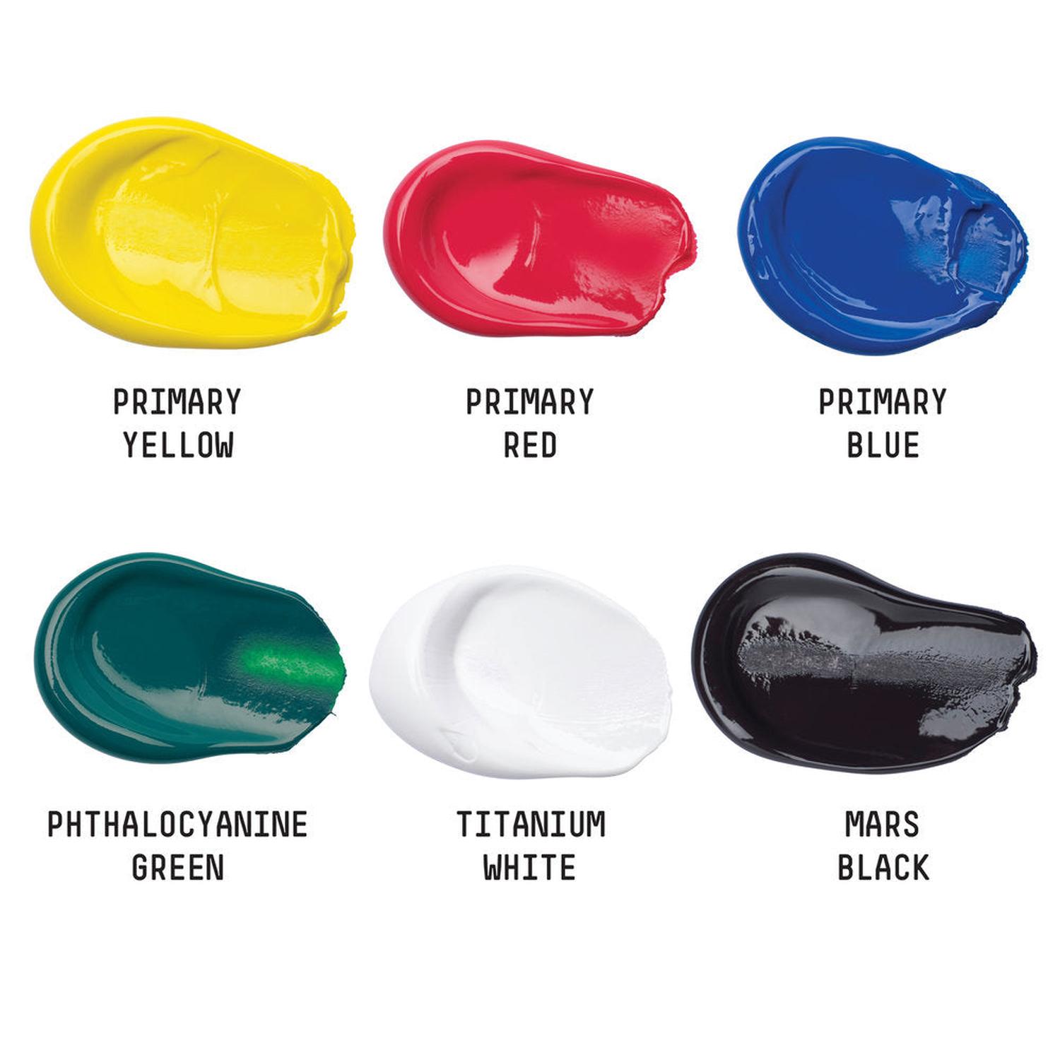 Foto 3 pulgar | Set Row con 6 Pinturas Acrilicas 118 ml Basics Liquitex