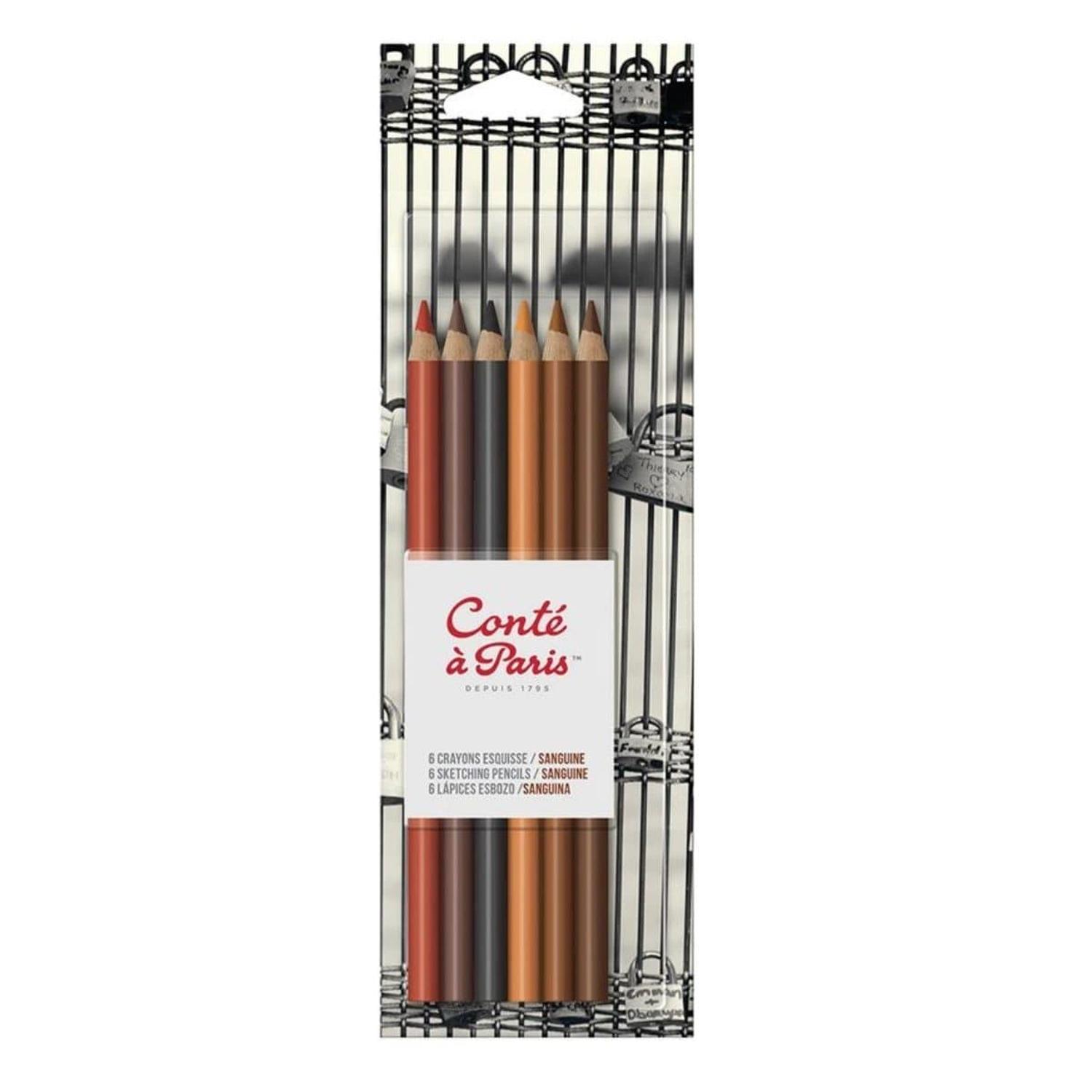 Foto 2 pulgar | Set Lápiz para Dibujo Sanguina 6 Piezas Conte A París