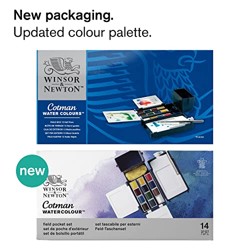 Foto 3 pulgar | Venta Internacional - Set de Acuarelas Winsor & Newton Cotman Field Box 12 Colores