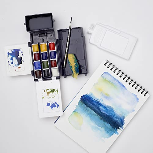 Foto 7 pulgar | Venta Internacional - Set de Acuarelas Winsor & Newton Cotman Field Box 12 Colores