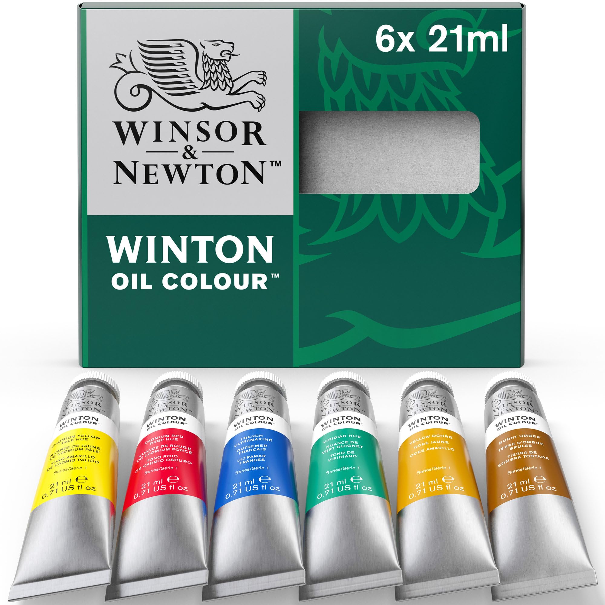 Set De Pintura Al Óleo Winsor & Newton Winton, 6 Tubos De 21 Ml - Venta Internacional.