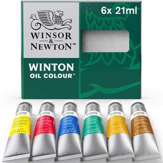 Foto 1 | Set De Pintura Al Óleo Winsor & Newton Winton, 6 Tubos De 21 Ml - Venta Internacional.
