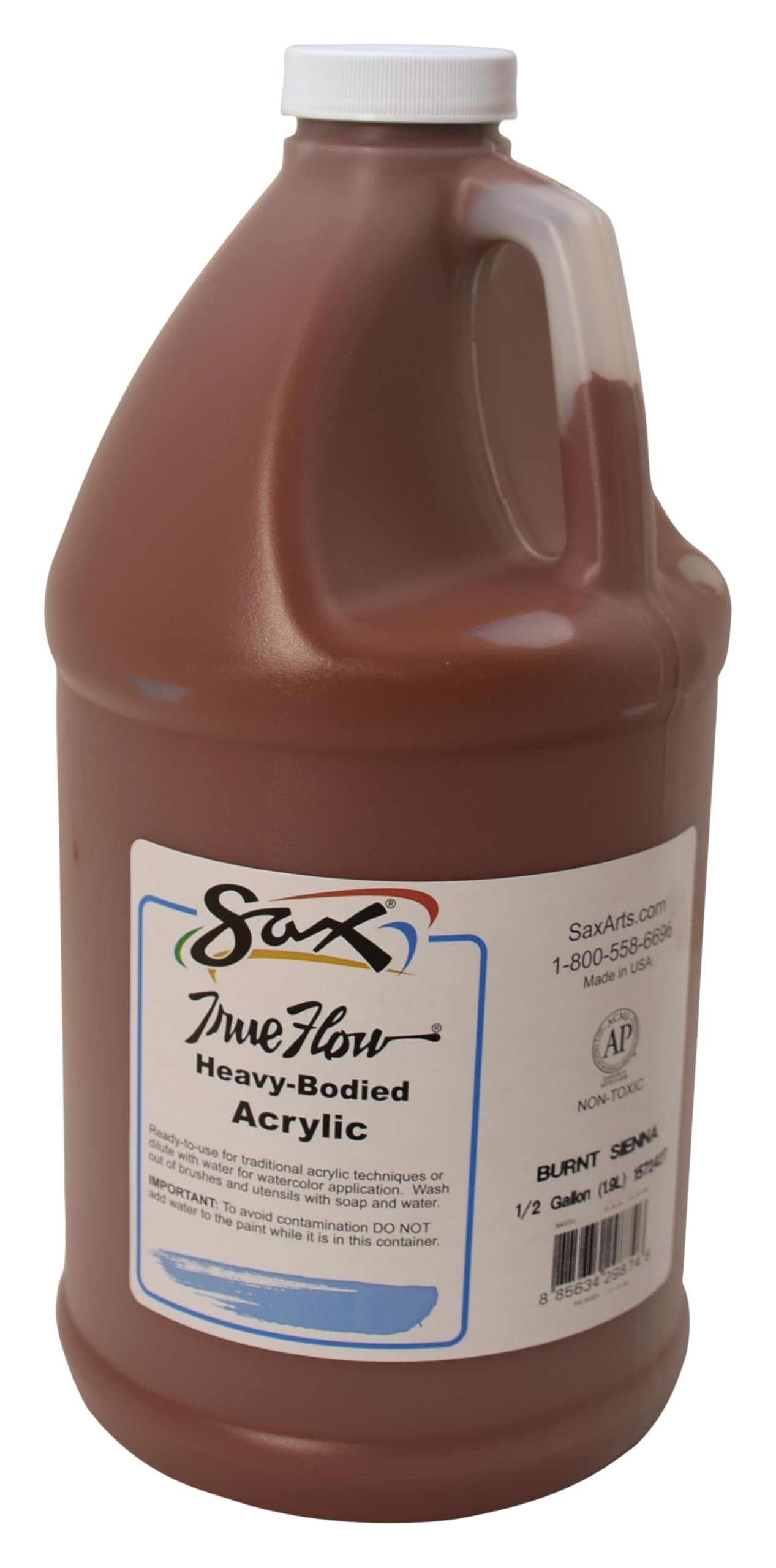 Foto 2 pulgar | Pintura Acrilica Sax Burnt Sienna 1.89l - Venta Internacional.