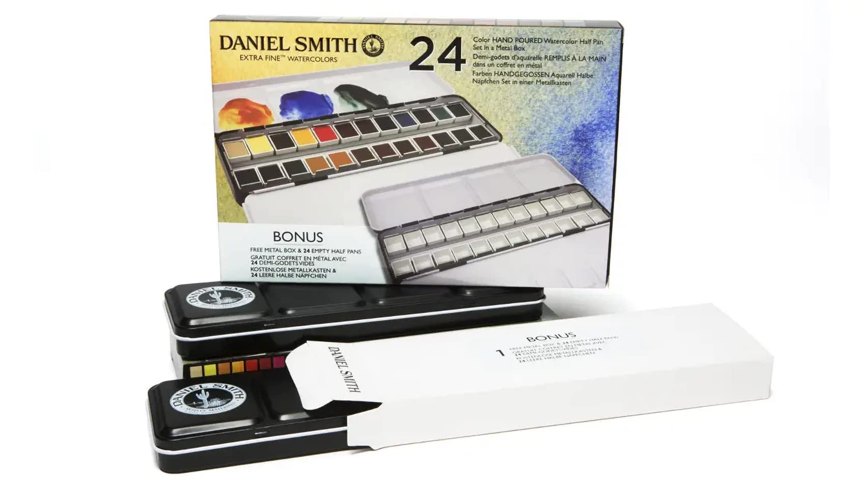 Foto 3 pulgar | Set De Pintura De Acuarela Daniel Smith, Sartén Hecha A Mano, 24 Colores - Venta Internacional.