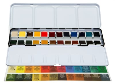 Foto 3 | Set De Pintura De Acuarela Daniel Smith, Sartén Hecha A Mano, 24 Colores - Venta Internacional.
