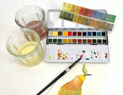 Foto 4 | Set De Pintura De Acuarela Daniel Smith, Sartén Hecha A Mano, 24 Colores - Venta Internacional.