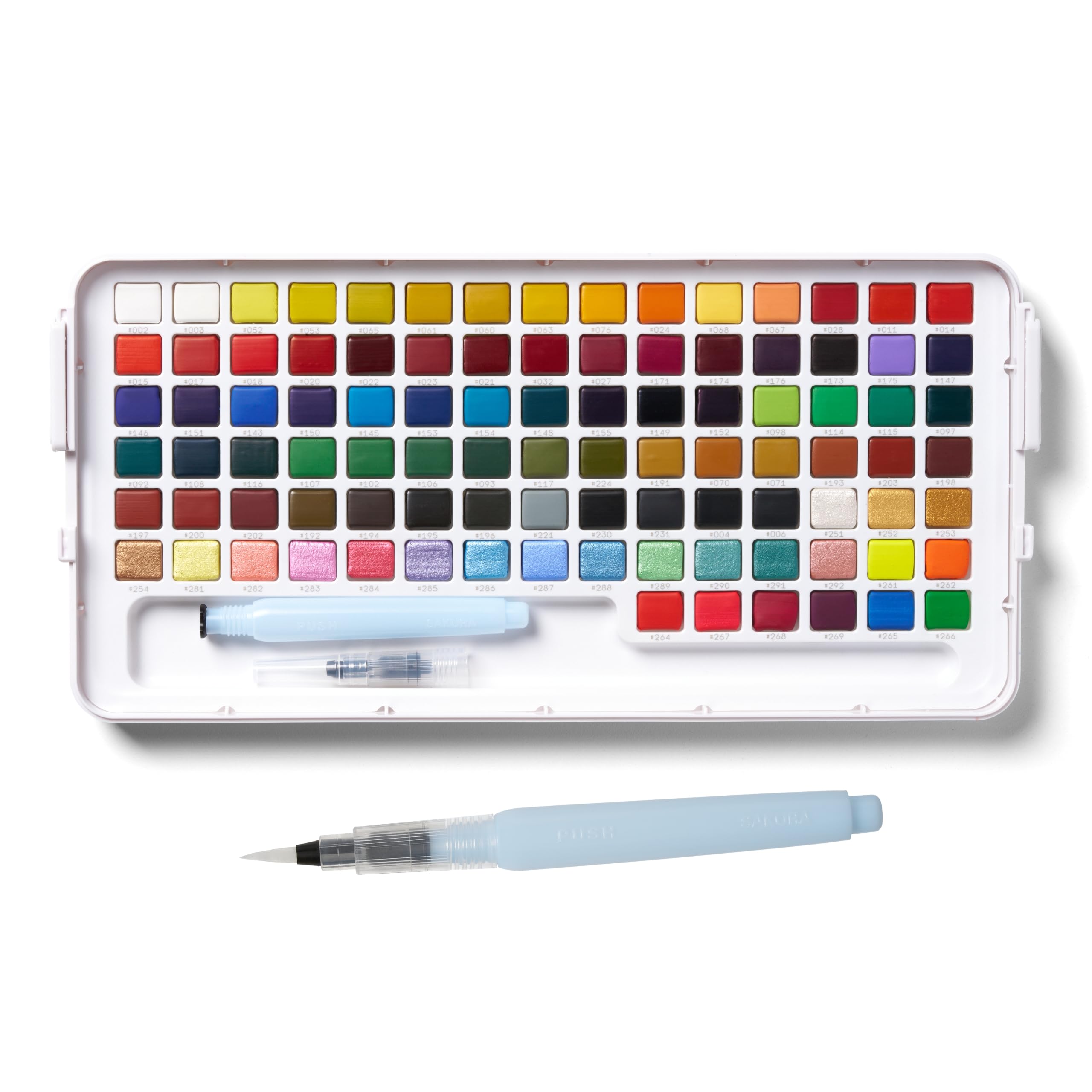 Foto 1 | Set De Acuarela Sakura Koi Studio Kit 96 Colores Con Pincel Y Paleta - Venta Internacional.