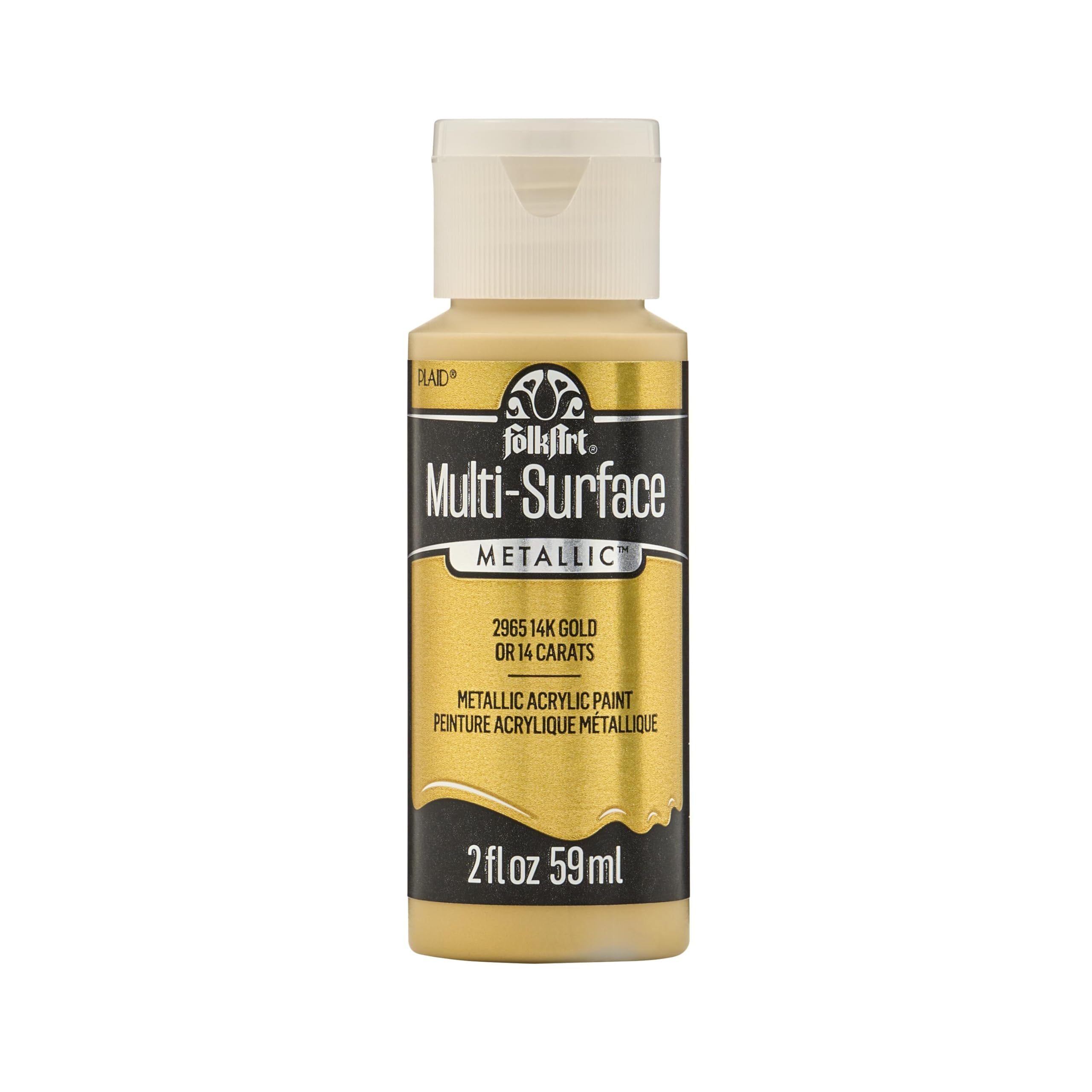 Foto 1 | Pintura Folkart Multisurface Metallic Black Gold 60 Ml - Venta Internacional.