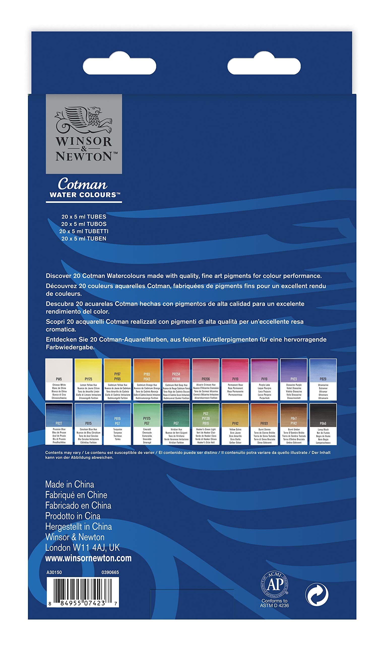 Foto 3 pulgar | Set De Pintura Acuarela Winsor & Newton Cotman, 20 Colores, 5 Ml - Venta Internacional.
