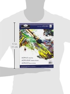 Foto 3 | Bloc De Papel Artístico Royal Brush Royal Langnickel, Óleo/acrílico - Venta Internacional.