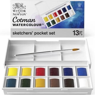 Foto 1 | Set De Pintura Acuarela Winsor & Newton Cotman, 12 Semicartenes - Venta Internacional.
