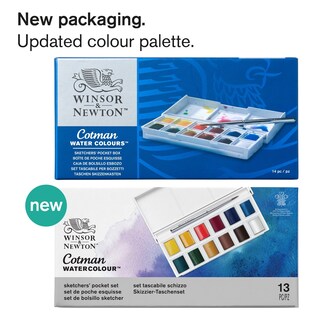 Foto 2 | Set De Pintura Acuarela Winsor & Newton Cotman, 12 Semicartenes - Venta Internacional.