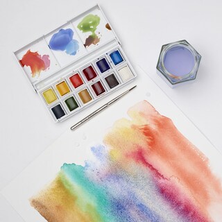 Foto 4 | Set De Pintura Acuarela Winsor & Newton Cotman, 12 Semicartenes - Venta Internacional.