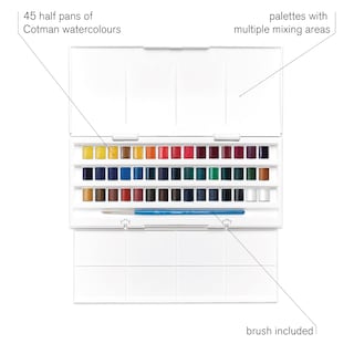 Foto 5 | Set De Pinturas De Acuarela Winsor & Newton Cotman Studio 45 Half P - Venta Internacional.