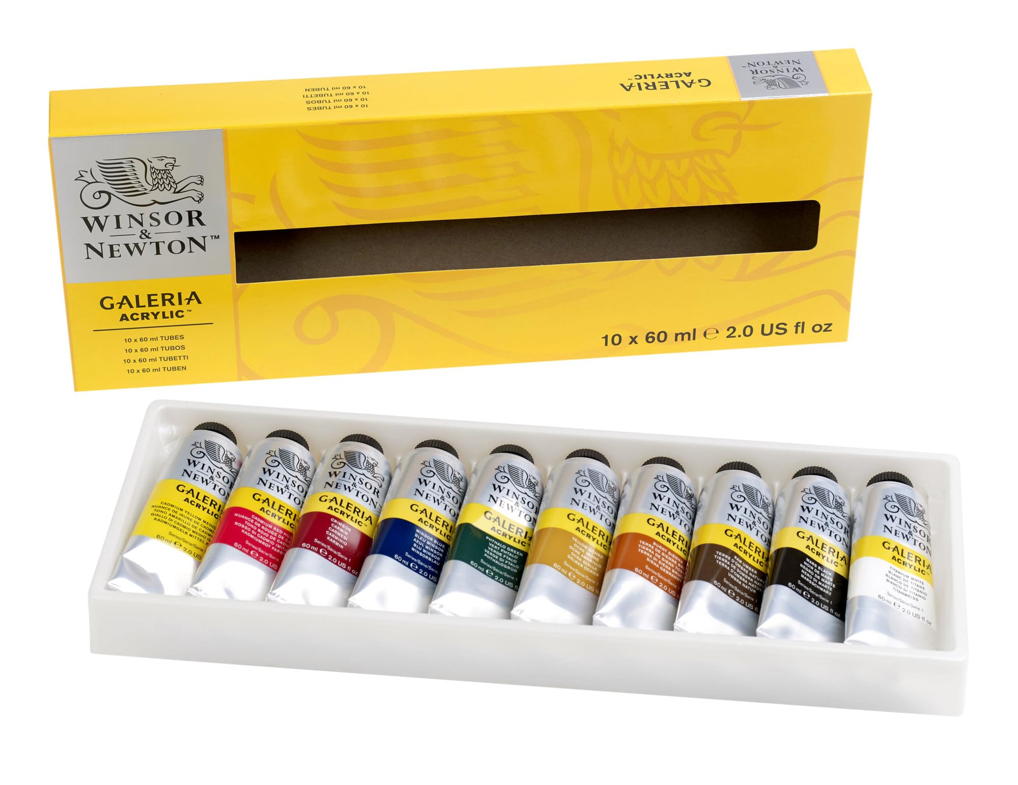 Foto 2 pulgar | Set De Pintura Acrílica Winsor & Newton Galeria, Tubo De 10 X 60 Ml - Venta Internacional.