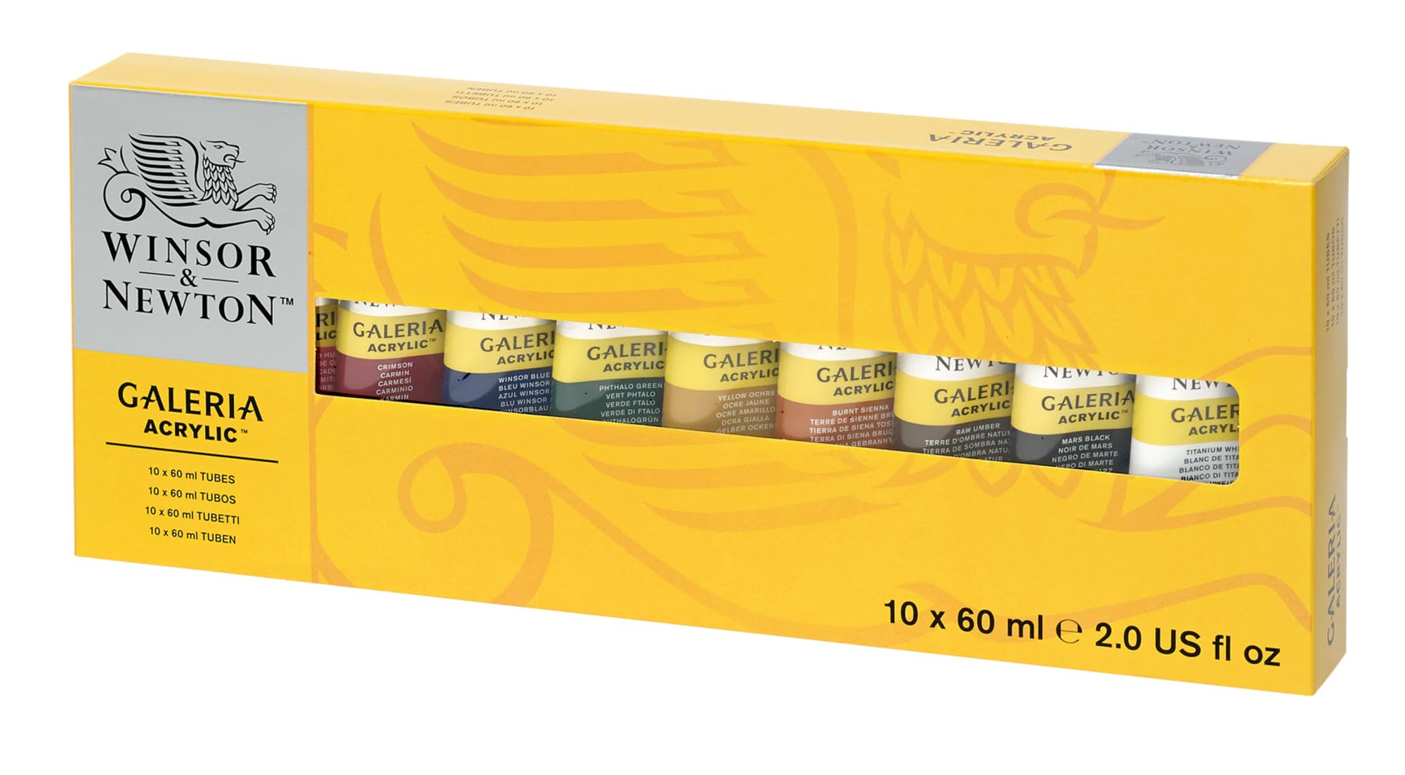 Foto 3 pulgar | Set De Pintura Acrílica Winsor & Newton Galeria, Tubo De 10 X 60 Ml - Venta Internacional.
