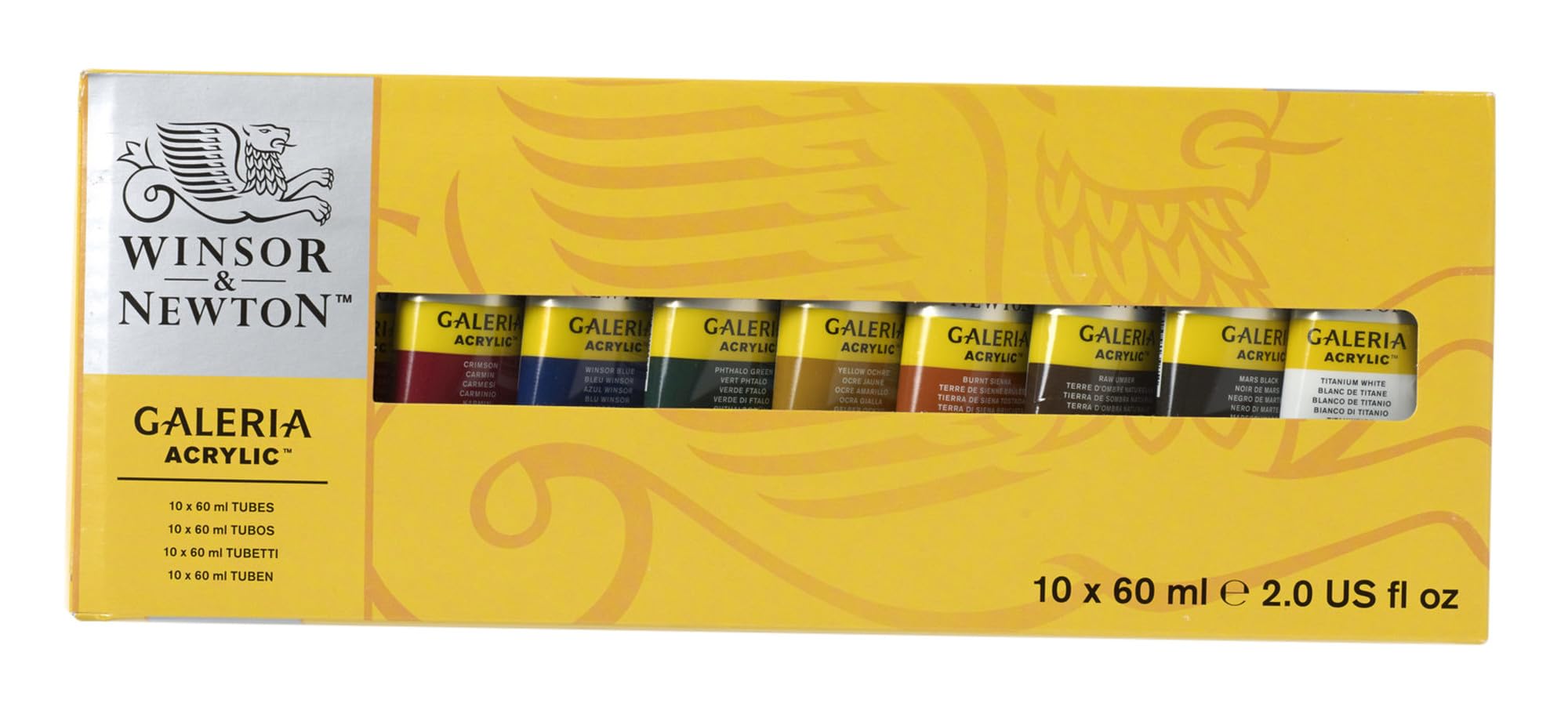 Foto 5 pulgar | Set De Pintura Acrílica Winsor & Newton Galeria, Tubo De 10 X 60 Ml - Venta Internacional.