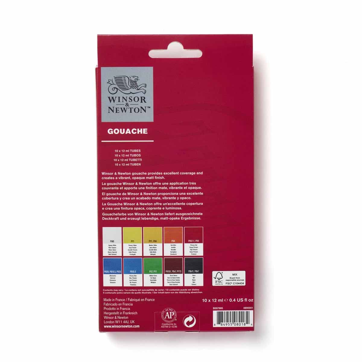 Foto 4 pulgar | Set De Pintura Gouache Winsor & Newton, 10 Tubos, 12 Ml (0,4 Oz) - Venta Internacional.