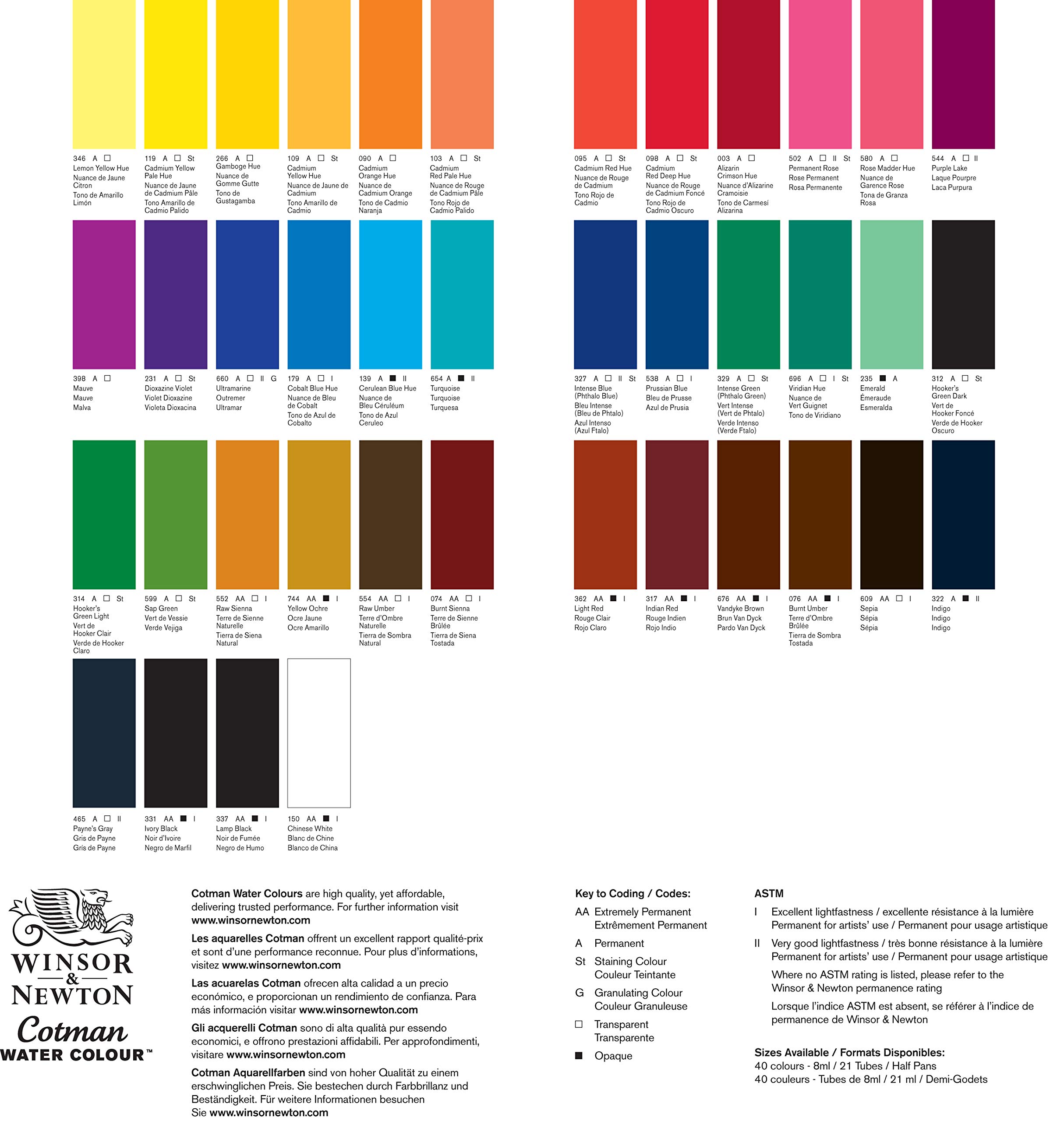 Foto 2 | Pintura De Acuarela Winsor & Newton Cotman, Tubo De 21 Ml, Color Blanco Chino - Venta Internacional.