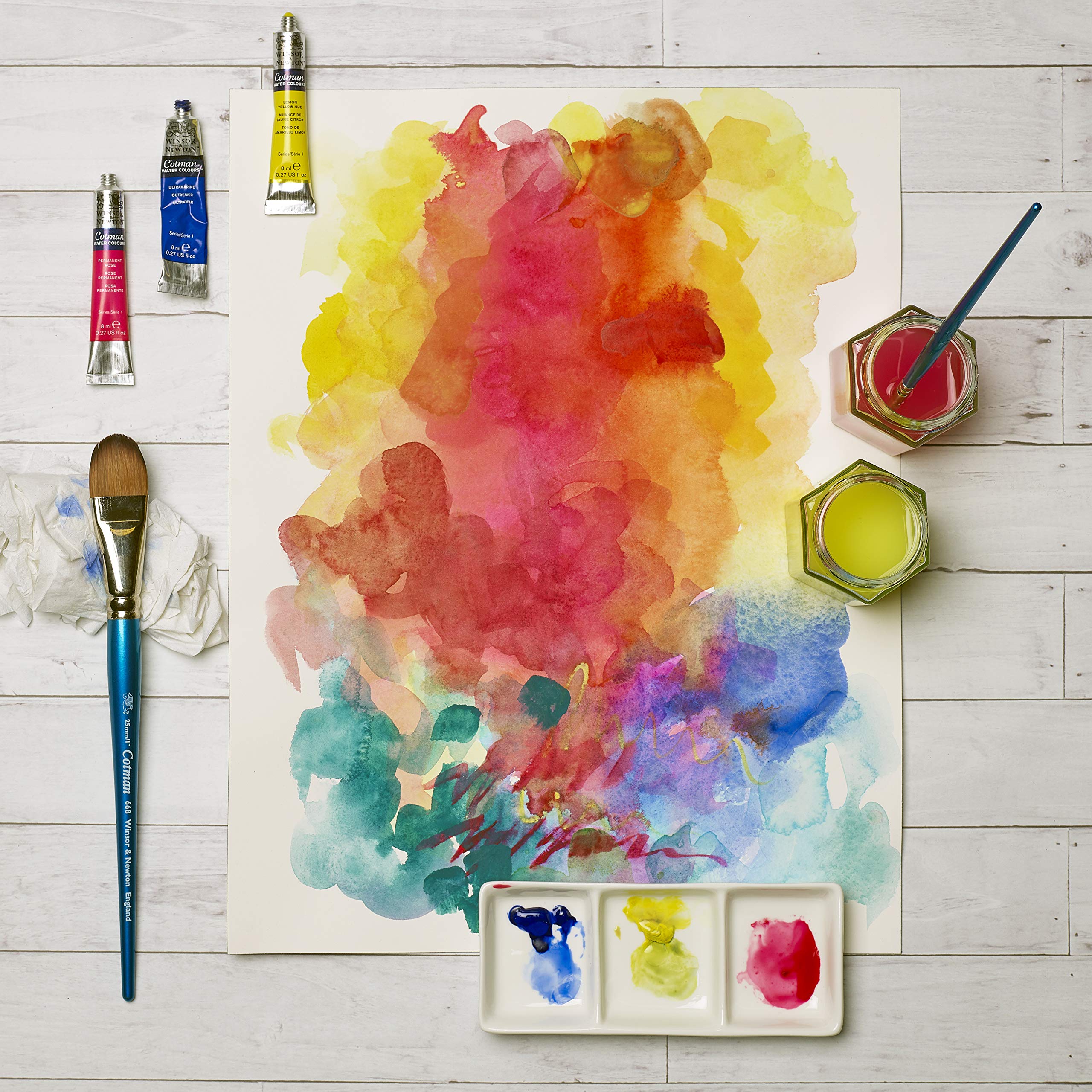 Foto 4 | Pintura De Acuarela Winsor & Newton Cotman, Tubo De 21 Ml, Color Blanco Chino - Venta Internacional.