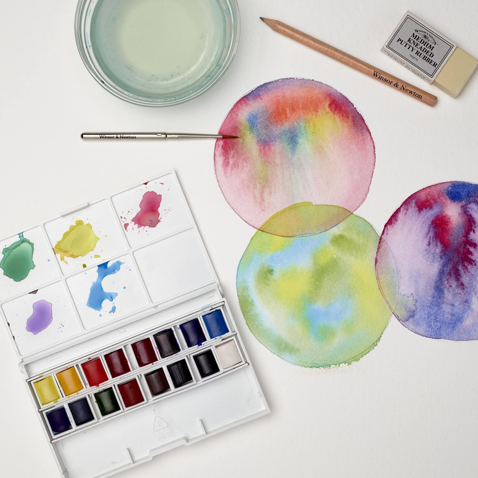 Foto 2 | Set De Pintura Acuarela Winsor & Newton Cotman 16 Half Pan - Venta Internacional.